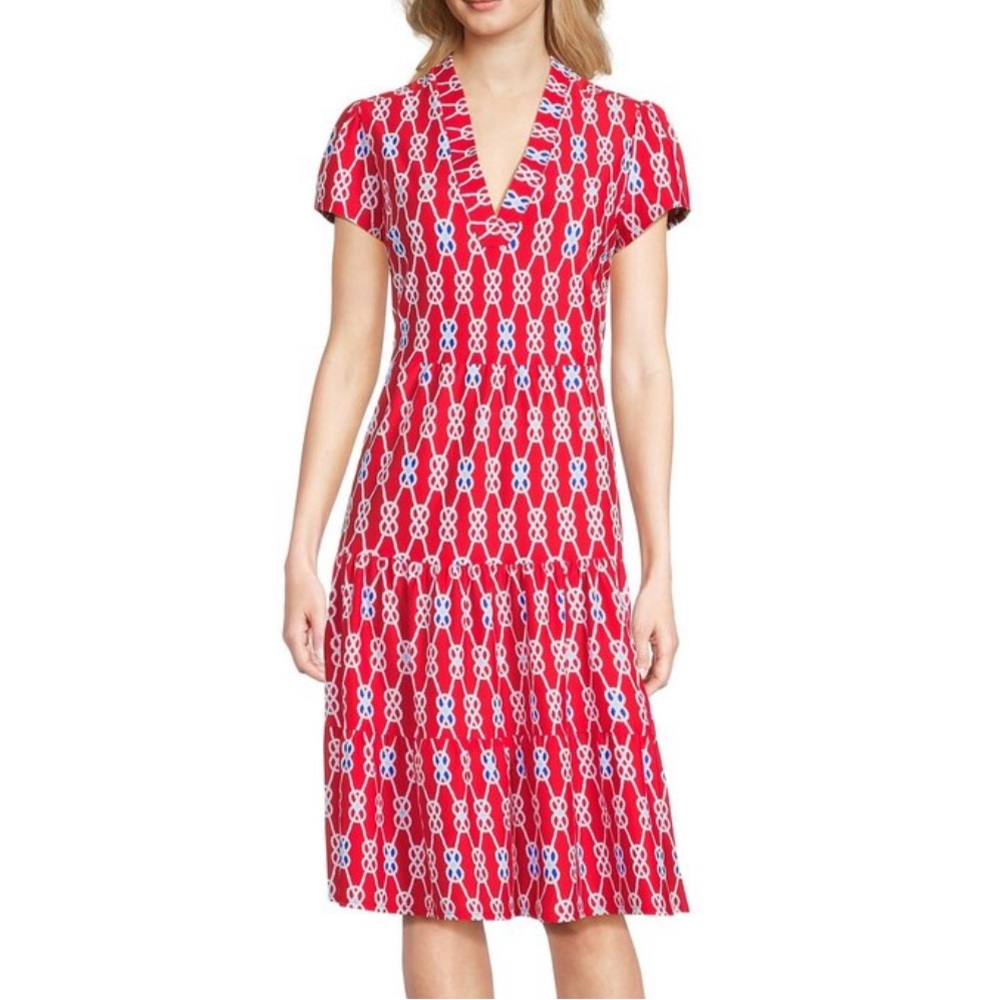 NWT JUDE CONNALLY Libby Sailors Knot Red